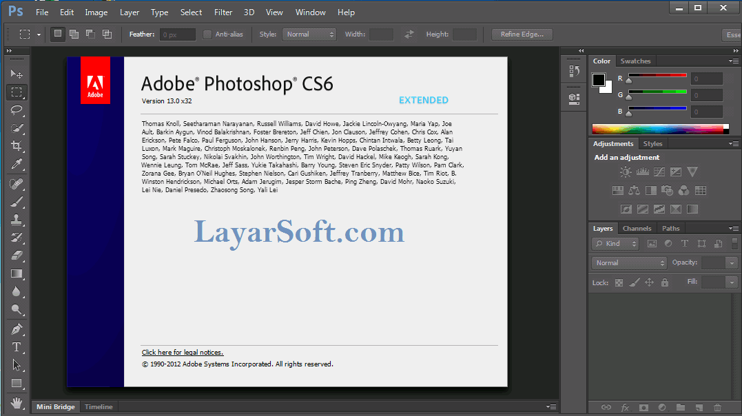 Adobe Photoshop CS6 Full Version extended